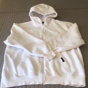 LIKE 🆕 - EUC - PHERONI Pristine White Hoodie Sweatshirt